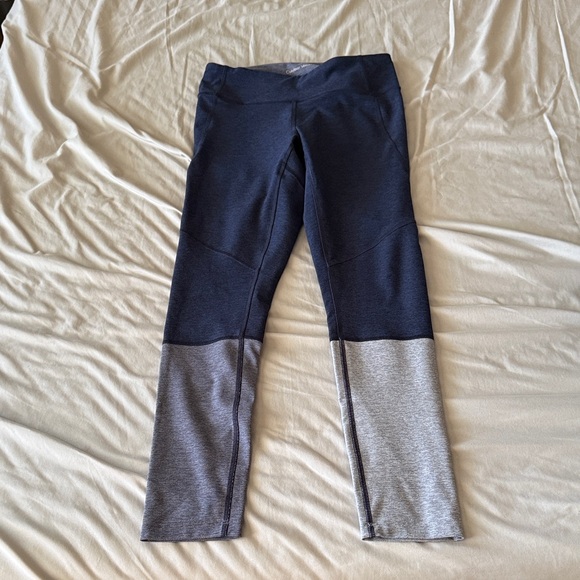 Outdoor Voices Pants - Outdoor Voices Kids Navy and Gray Leggings